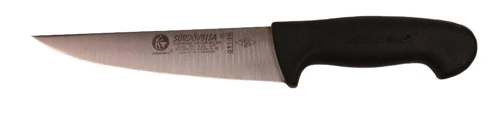 Sürmene 61146 Kasap Kurban Sıyırma Bıçağı 16,5 cm, Plastik Sap