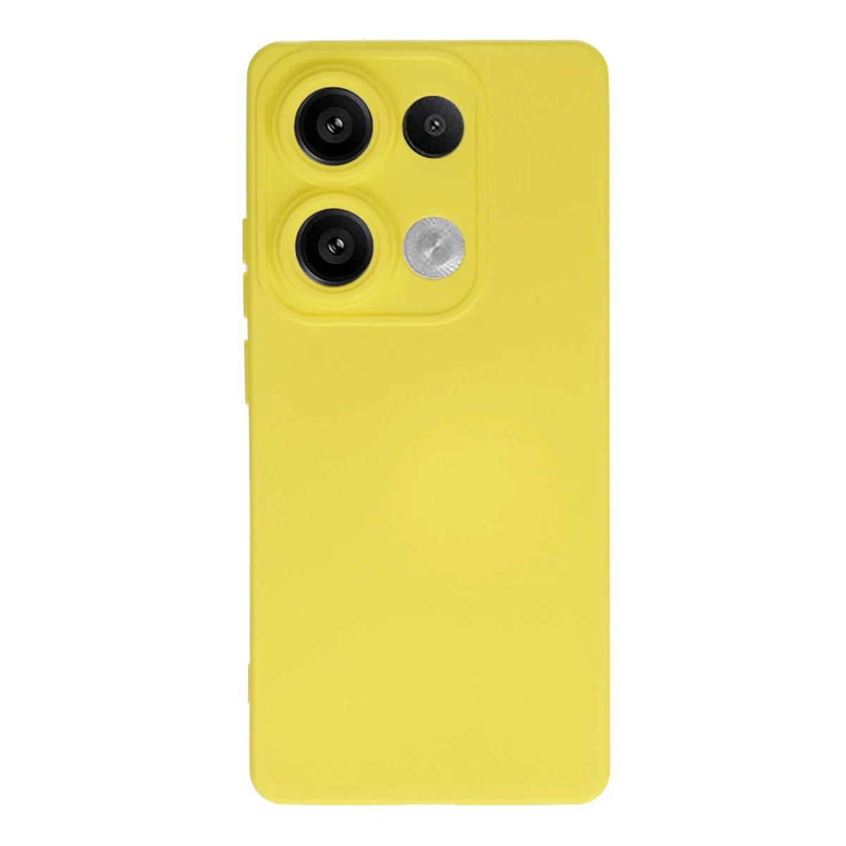 Xiaomi Redmi Note 13 Pro 4G Kılıf Nano içi Kadife Silikon - Sarı
