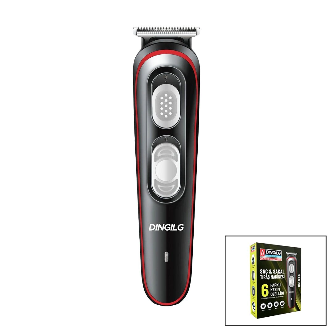 USB Şarjlı Saç Sakal Kesme Makinesi 6 Farklı Kesim