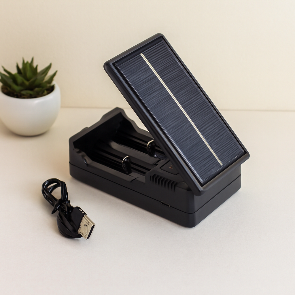 Li-ion Pil Şarj Aleti 1200mA (Güneş/Solar, 2'li)