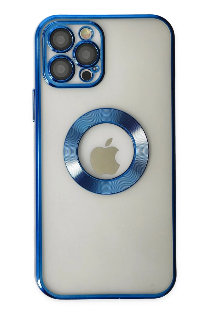 Apple iPhone 12 Pro Uyumlu Kılıf Slot Silikon - Mavi