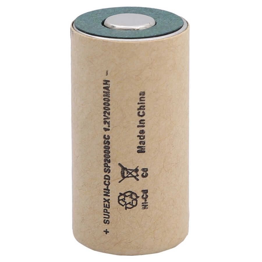 SP2000SC 1.2V NiCd 2000mAh Düz Kafa Süpürge Pili