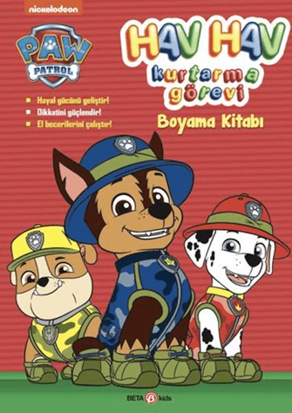 Paw Patrol Hav Hav Kurtarma Görevi Boyama Kitabı