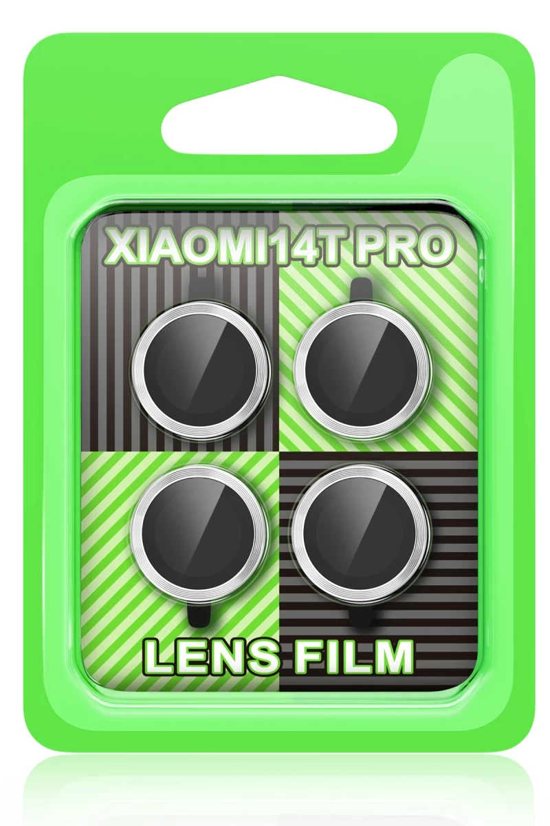 Xiaomi Mi 14T Pro Uyumlu Raze Metal Kamera Lens - Gümüş