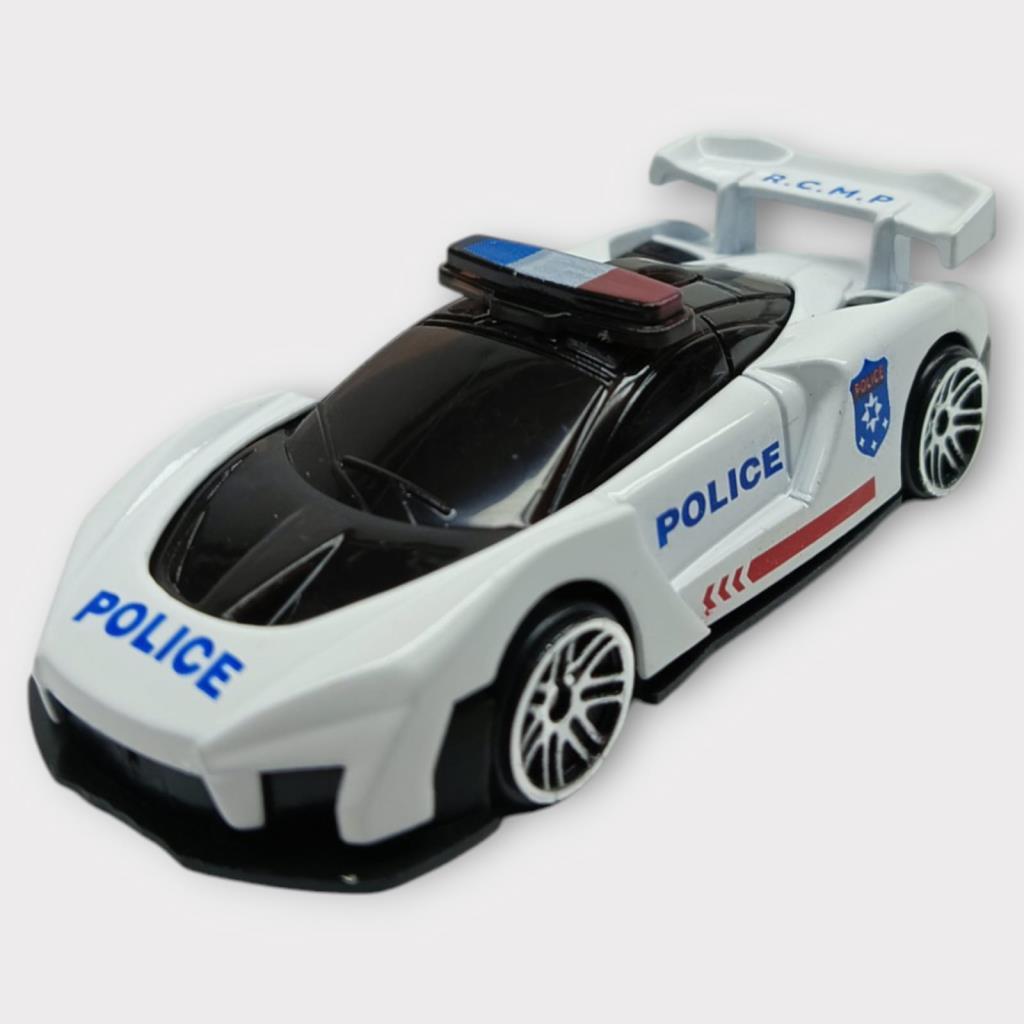 Metal Mini Polis Arabası 8 cm - Polis - 4