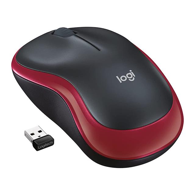 Logitech M185 Kablosuz Kırmızı Mouse