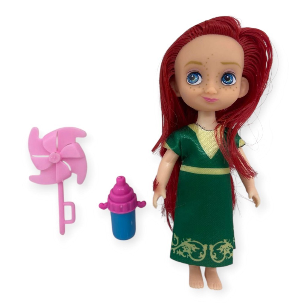 Aksesuarlı Mini Prenses Oyuncak Bebek 13 Cm