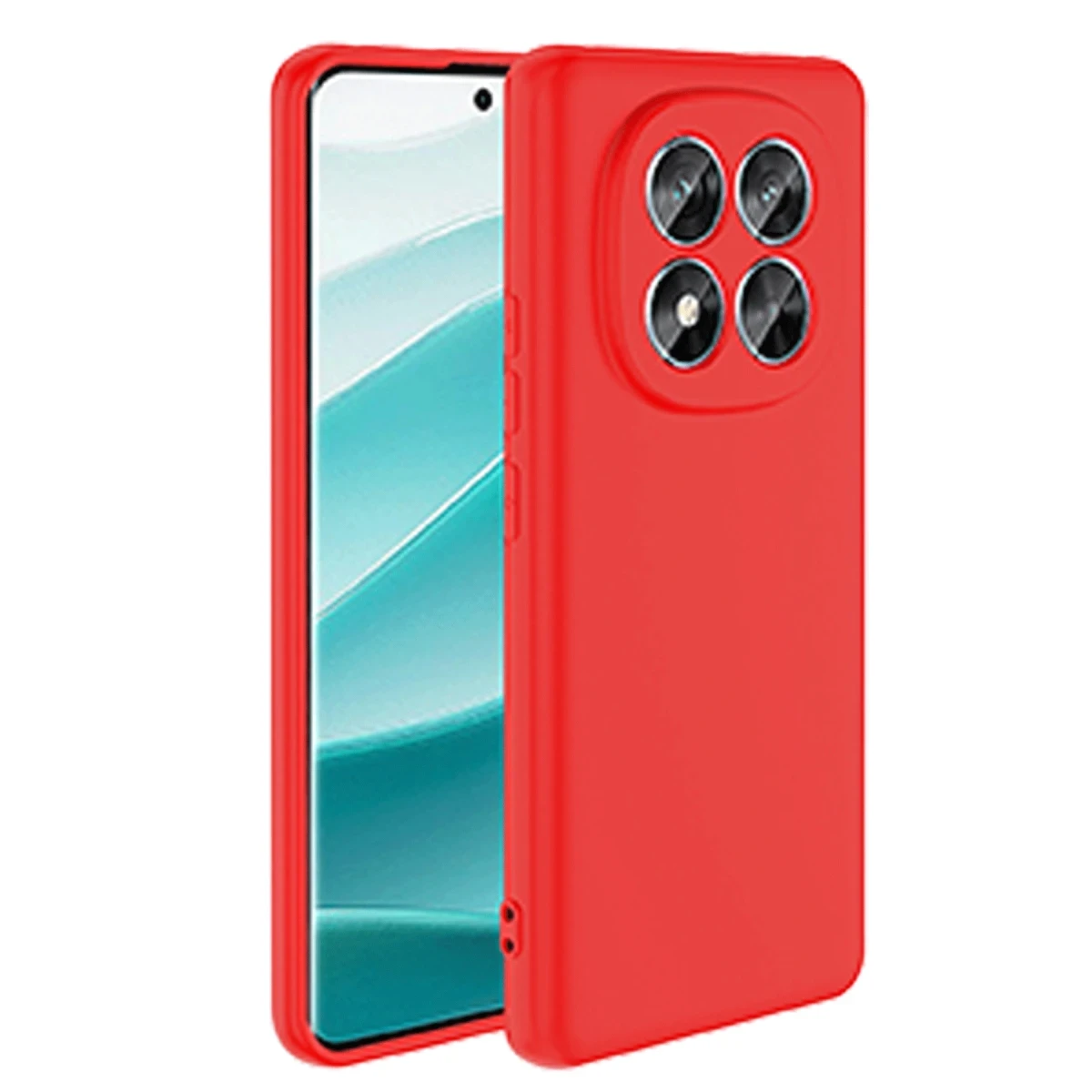 Xiaomi Redmi Note 14 Pro 4G Kılıf First Silikon - Kırmızı