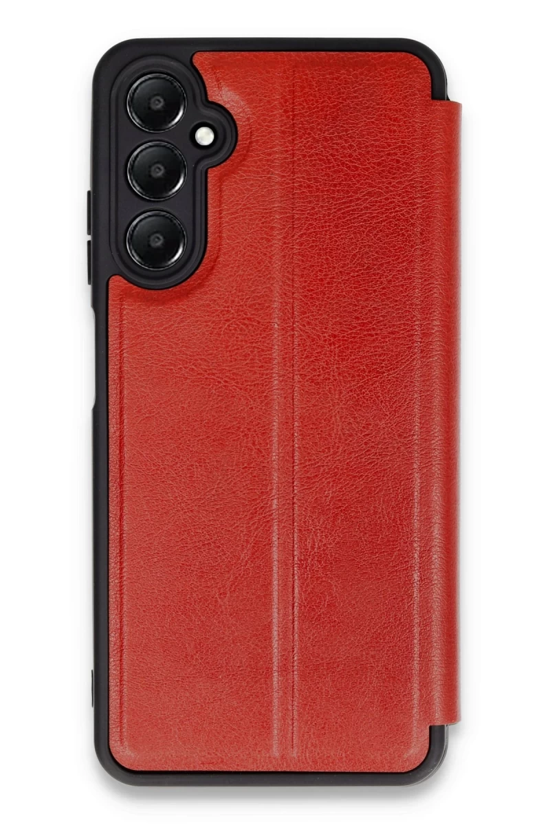 Samsung Galaxy A05S Uyumlu Kılıf Flip Cover - Kırmızı