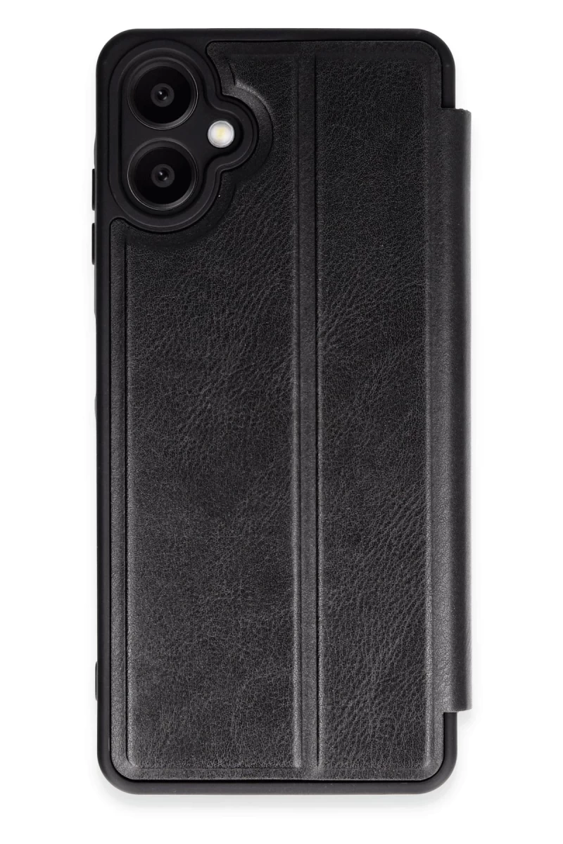 Samsung Galaxy A06 Uyumlu Kılıf Flip Cover - Siyah