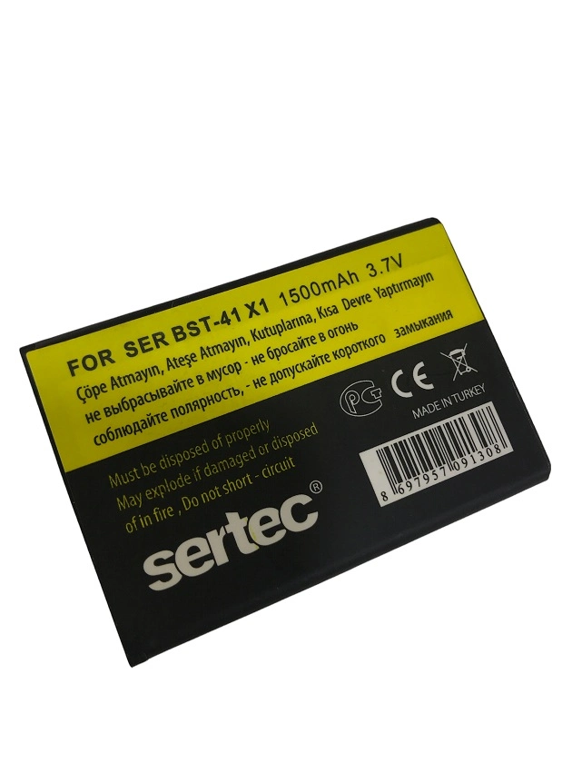 Yüksek Kapasiteli Batarya 1500 mAh Sony Ericsson Uyumlu