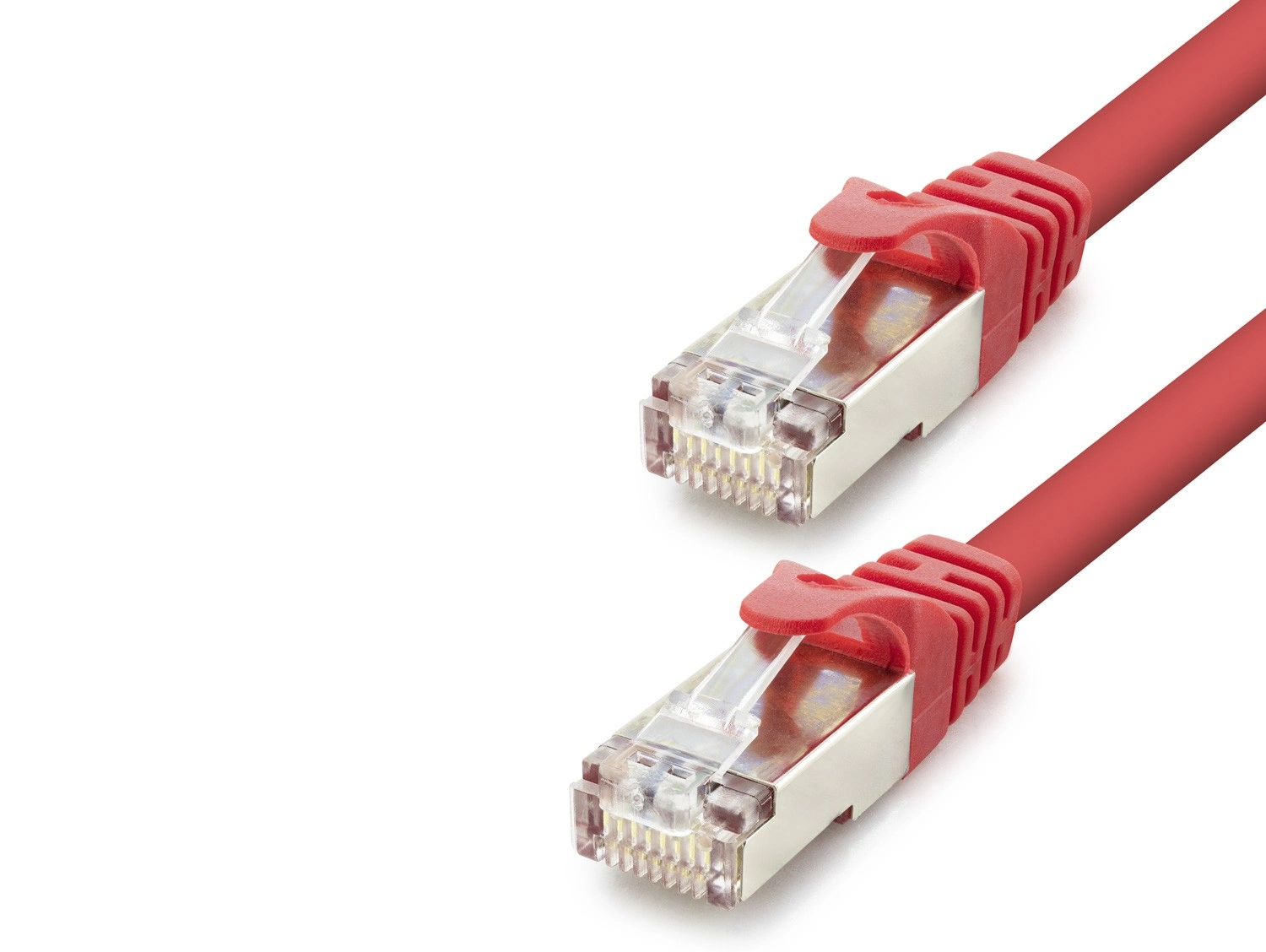 Yüksek Hızlı Cat7 Ethernet Patch Kablosu 60 Cm Kırmızı