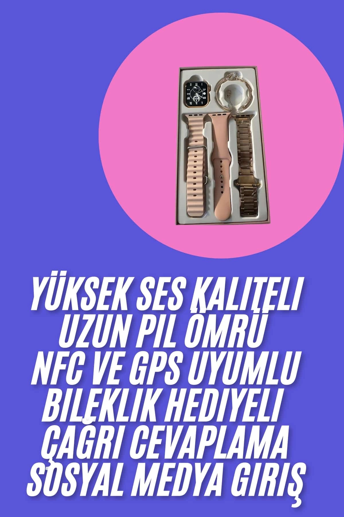 Akıllı Saat Genç Kızlar İçin 41 mm NFC GPS Uyumlu
