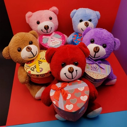 Sevimli Kutulu Peluş 25 cm Hediye Alternatifi