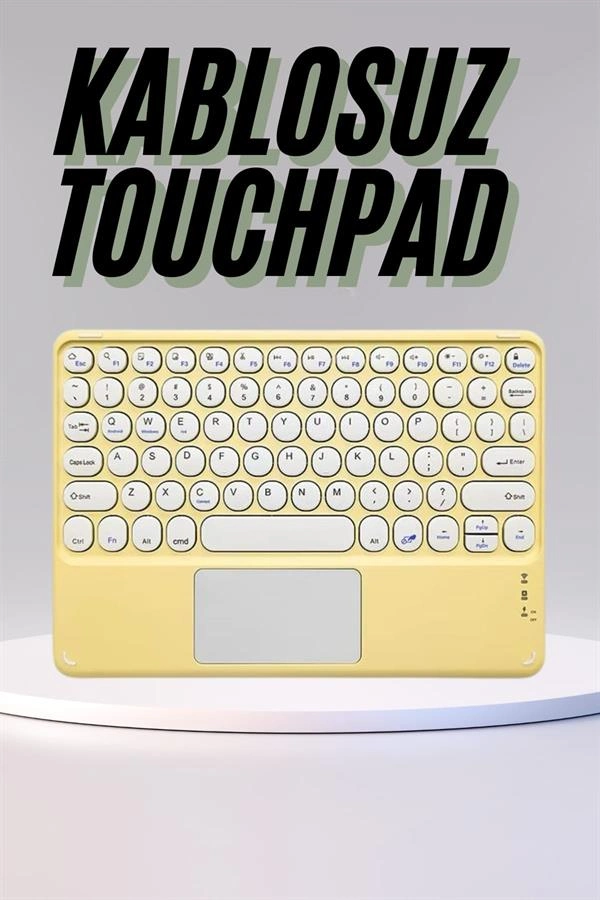 Ergonomik Bluetooth Klavye 10.8 İnç Tabletler için