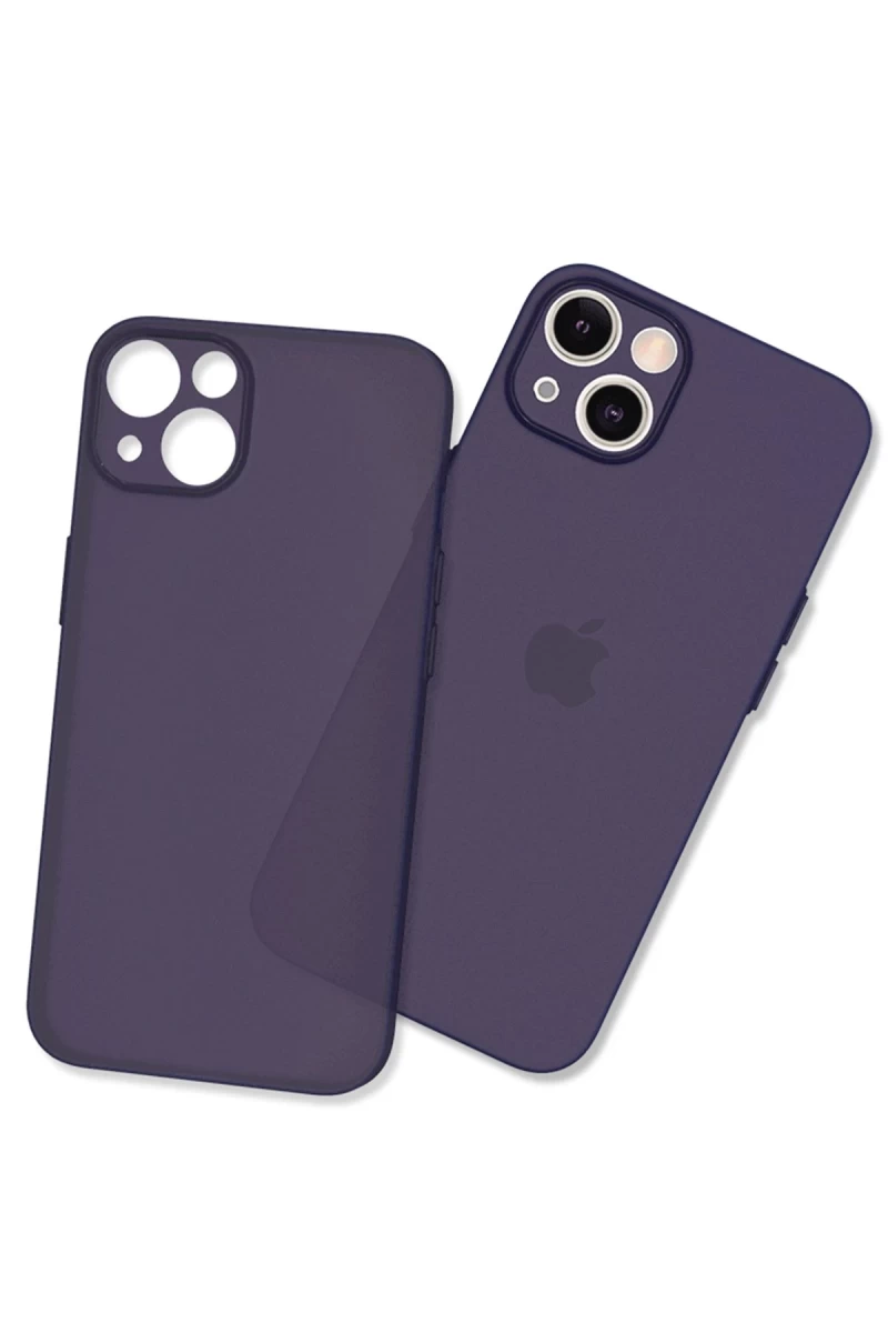 Apple iPhone 14 Plus Uyumlu Kılıf Puma Silikon - Koyu Mor