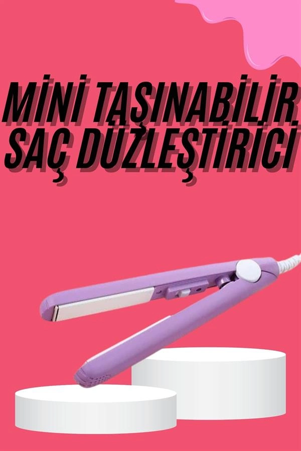Seyahat Tipi Seramik Kaplama Saç Düzleştirici 1 Adet