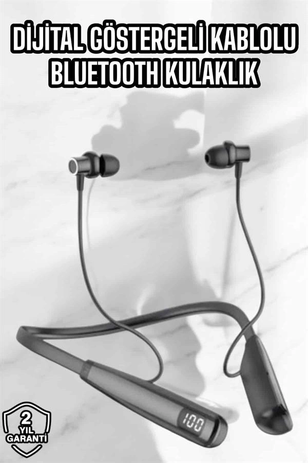 Yeni Nesil Boyun Bantlı Bluetooth Kulaklık 10 Metre Erişim