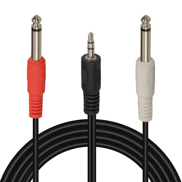 PM-13934 3.5 Mm Stereo Erkek - 2x6.3 Mm Mono Erkek 5 Metre Ses Kablosu
