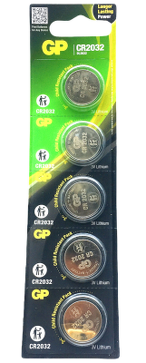 Gp Lıthıum CR-2032-2CPU5 Para Pili 3V 5Lİ Kart