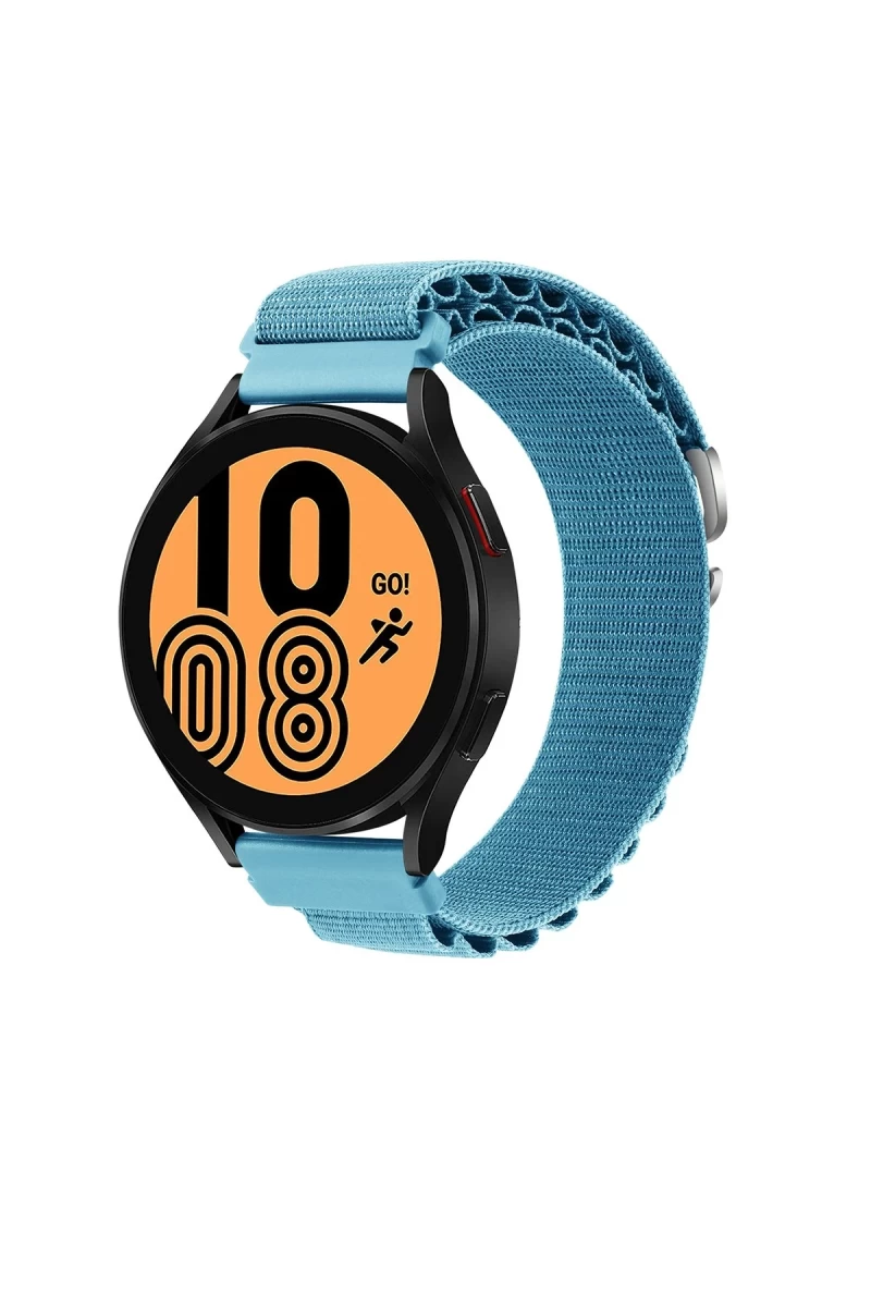 Watch 20mm Uyumlu KR410 Kumaş Kordon - Mavi