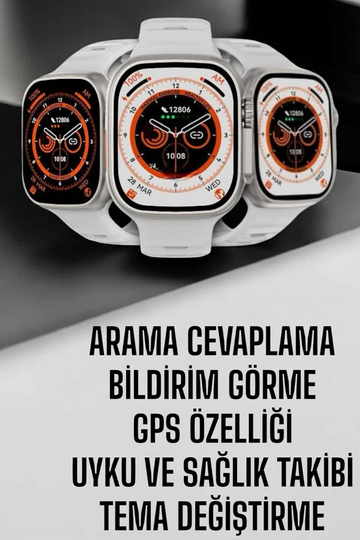 Yeni Nesil GPS ve Adımsayar Özellikli Akıllı Saat Suya Dayanıklı