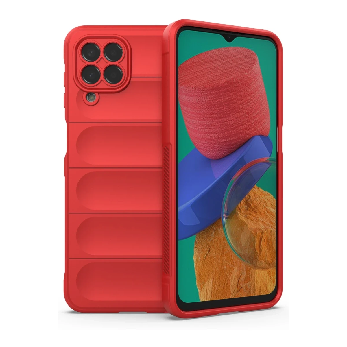 Samsung Galaxy M33 Kılıf Optimum Silikon - Kırmızı