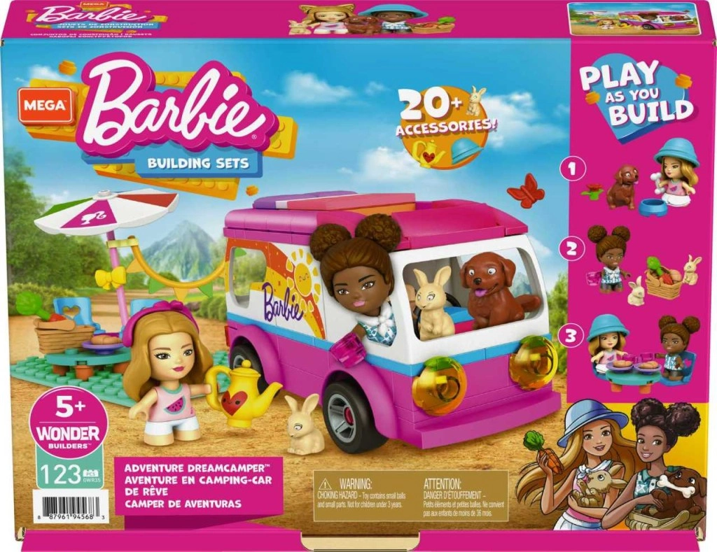 Barbie Mega Karavanı 123 Parça +5 Yaş Eğlenceli Oyun Seti