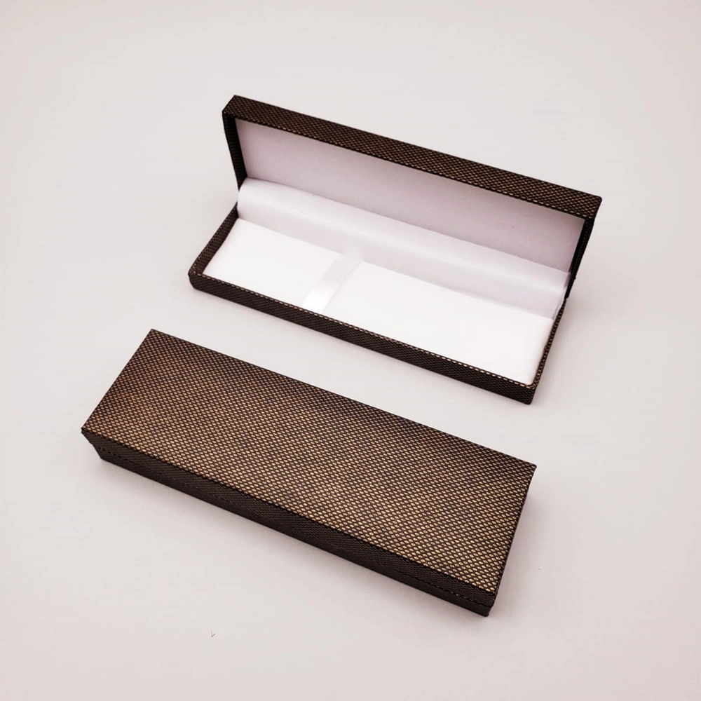 Şık Kahverengi Kalem Kutusu 16x5 cm Hediye Seçeneği