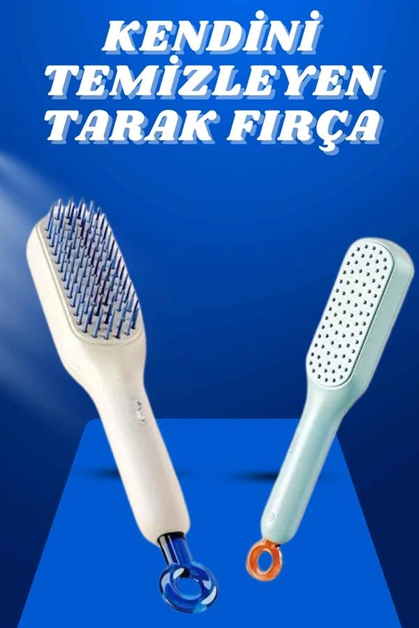 Dolaşık Açıcı Otomatik Saç Tarağı Silikon Fırça 1 Adet
