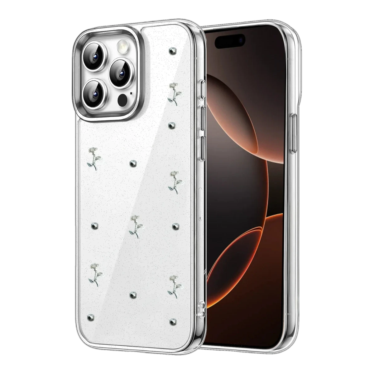 Apple iPhone 15 Pro Max Fiyonk Desenli Kapak - Desen 4