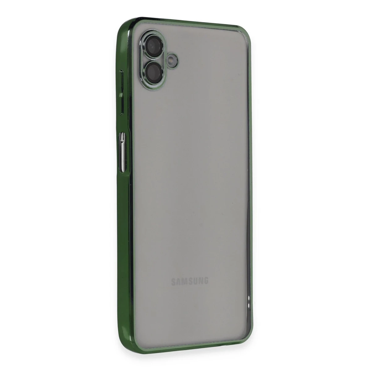 Samsung Galaxy A04 Kılıf Razer Lensli Silikon - Yeşil