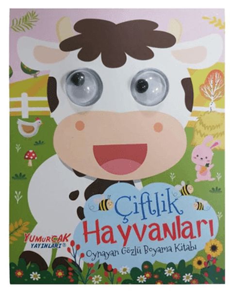 Oynayan Gözlü Boyama Kitabı – Çiftlik Hayvanları