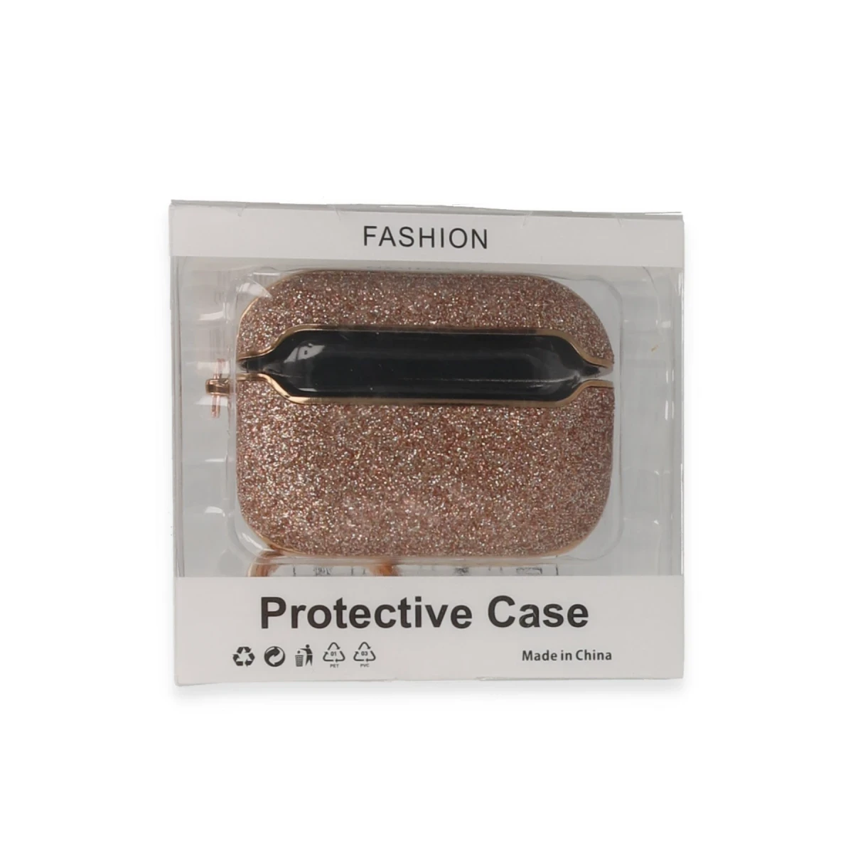 Apple Airpods Pro (1.nesil) Spell Simli Kılıf - Rose Gold