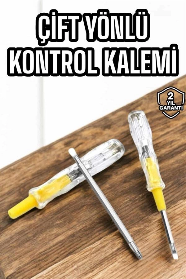 Çift Başlıklı Kontrol Kalemi 110V-220V Elektrik Test Cihazı