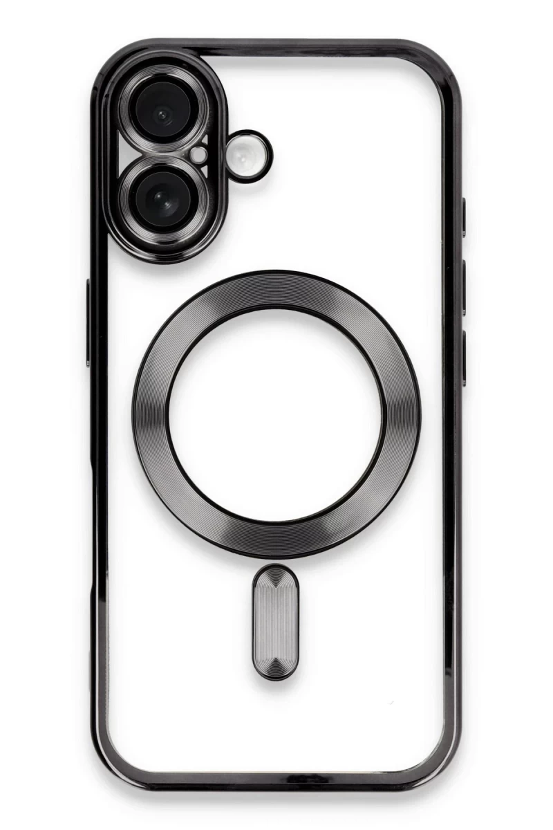 Apple iPhone 16 Uyumlu Kılıf Kross Magneticsafe Kapak - Siyah