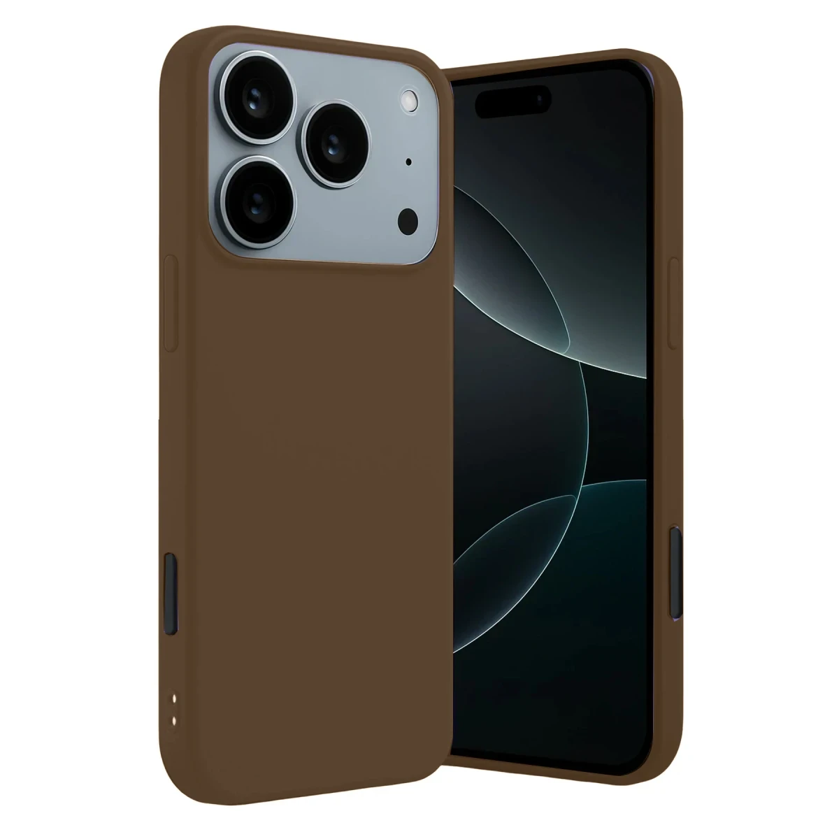 Apple iPhone 17 Pro Max First Silikon - Kahverengi