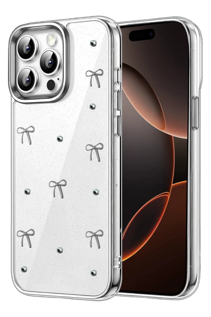 Apple iPhone 14 Pro Max Uyumlu Fiyonk Desenli Kapak - Desen 5