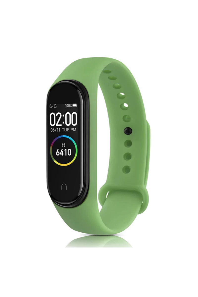 Xiaomi Mi Band 7 Uyumlu Klasik Kordon - Açık Yeşil