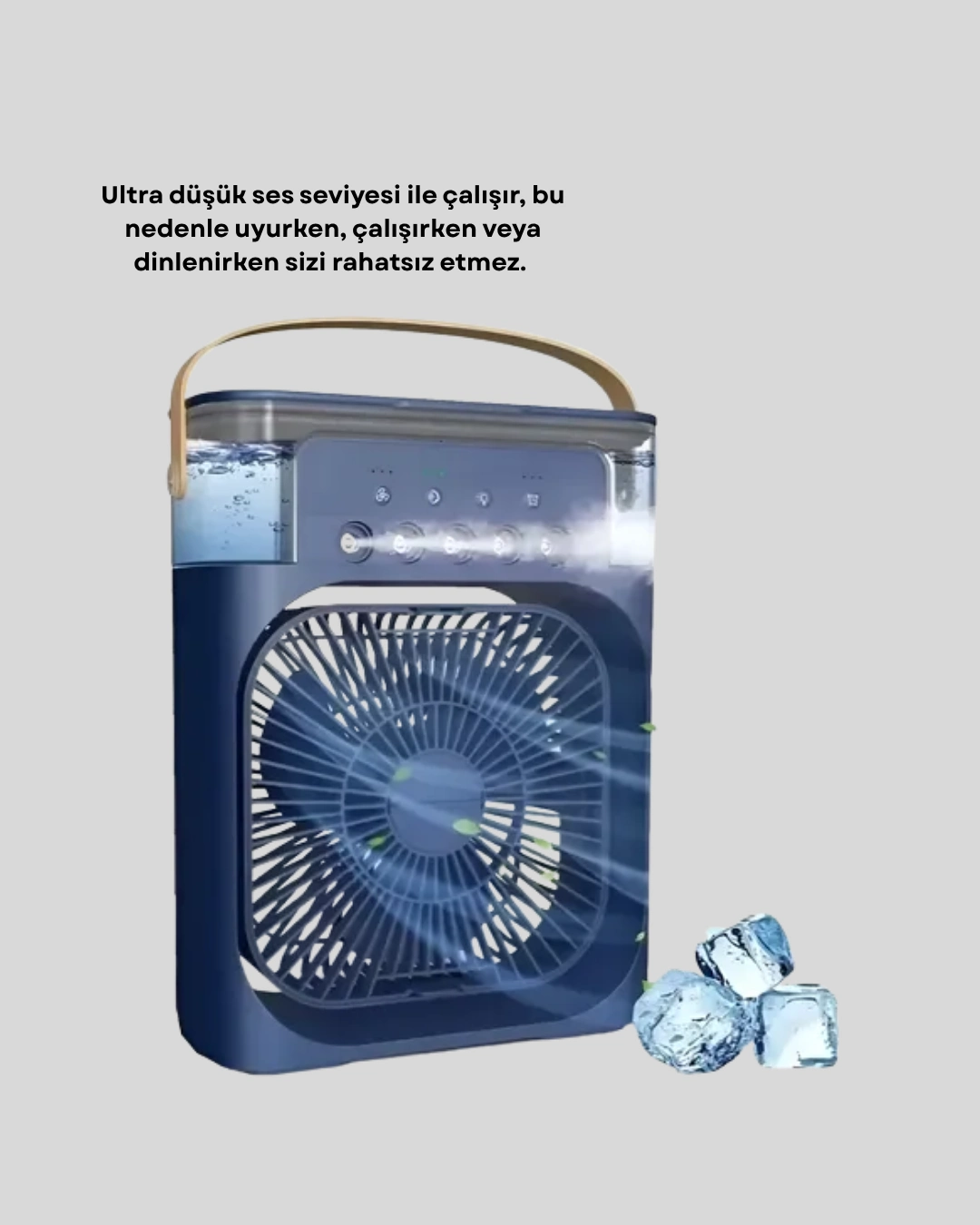 Turbo Fan Güçlü Hava Akışlı Sessiz Masa Üstü Vantilatör
