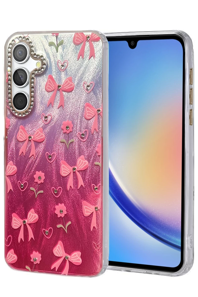 Samsung Galaxy A34 5G Uyumlu Kılıf Blade Aynalı Desenli Kapak - Desen 3