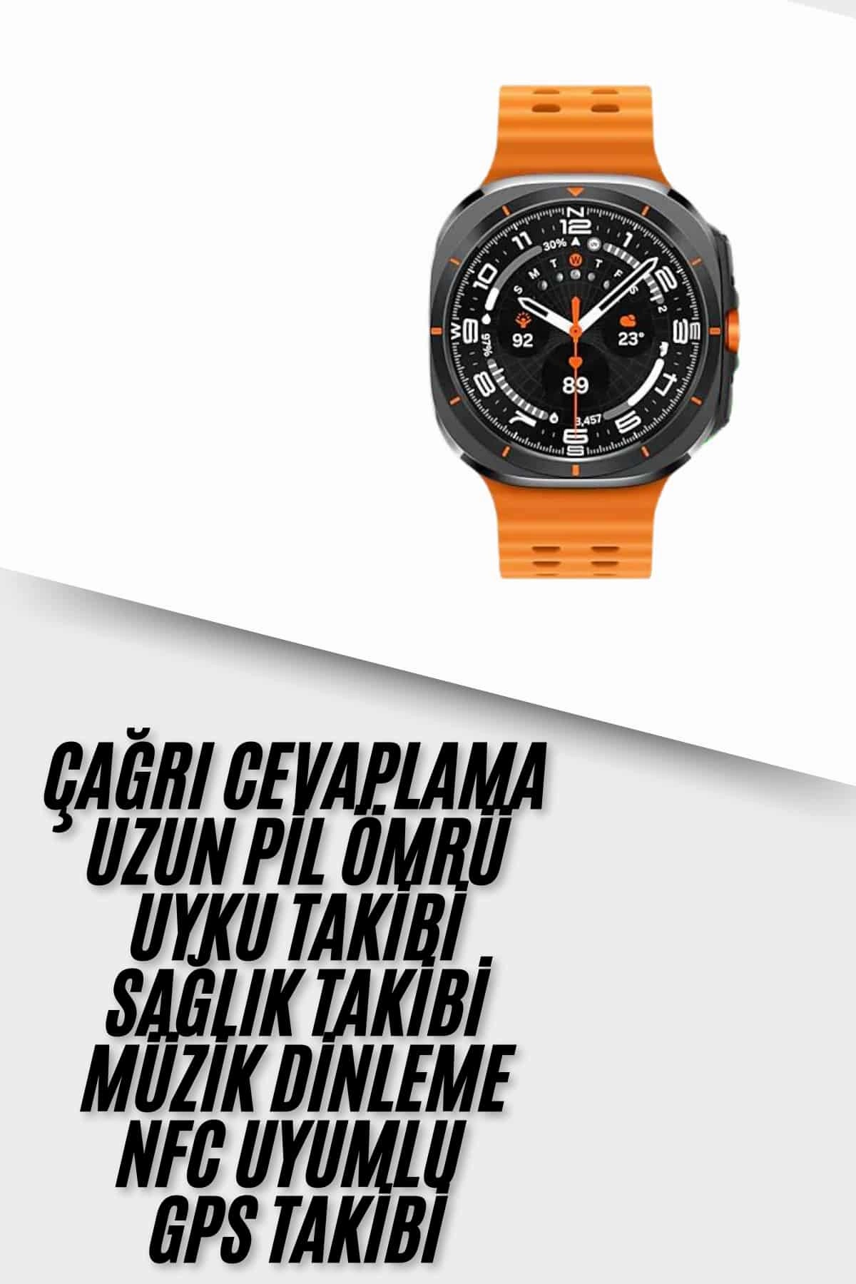 Fonksiyonel Titreşimli Akıllı Saat 47 MM Suya Dayanıklı