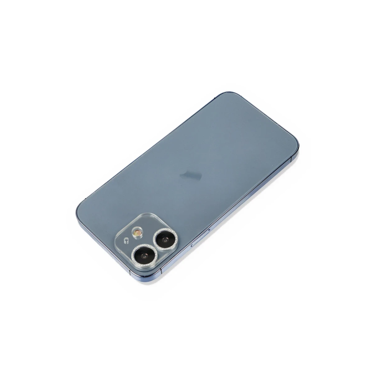Apple iPhone 12 Mini Shine Kamera Lens Koruma Cam - Gümüş