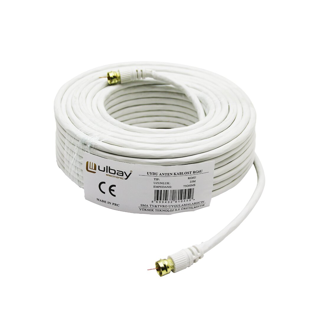 25 Metre RG6U Uydu Anten Kablosu