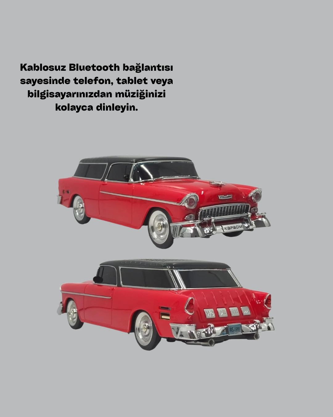 Klasik Tasarımlı Bluetooth Hoparlör USB Girişli 10W Güç