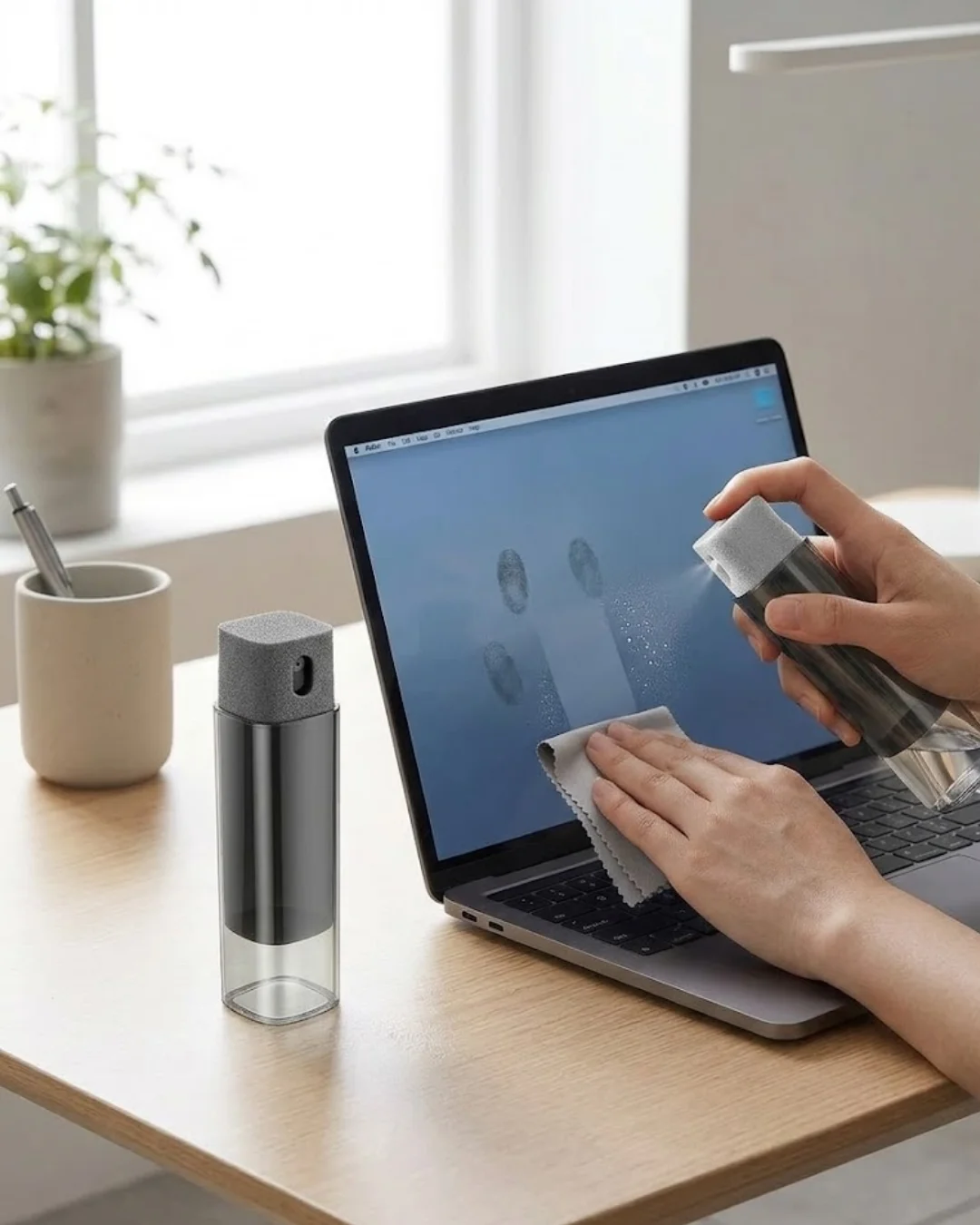 Kompakt Ekran Temizleme Sprey Şişesi Telefon Tablet Bilgisayar Temizlik Şişesi