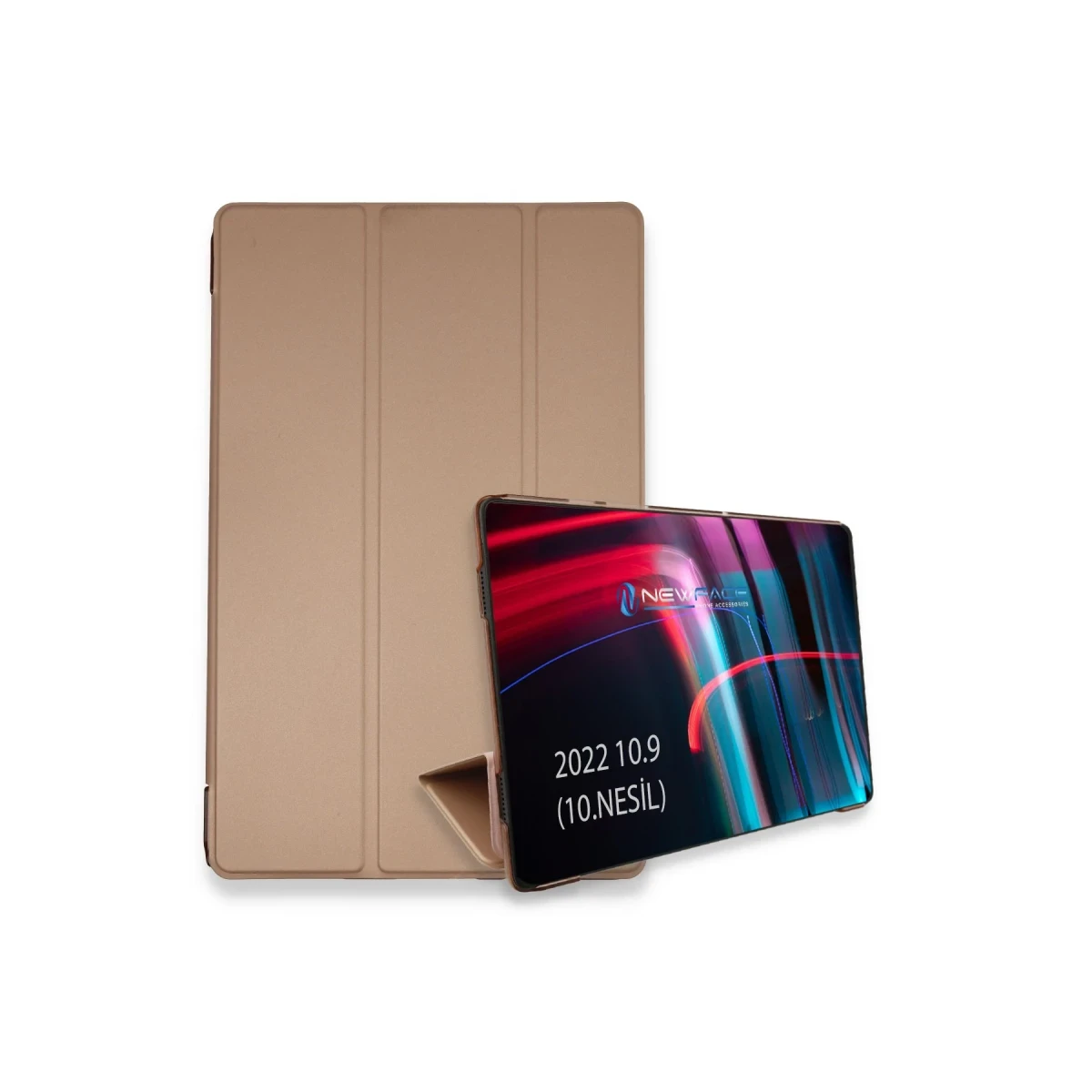 Apple iPad 2025 10.9 10.Nesil (A16) Kılıf Tablet Smart Kılıf - Rose Gold