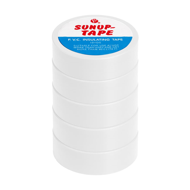 SN-27924 Beyaz 0.13x18mm İzole PVC Elektrik Yalıtım Bant (5’li Paket)