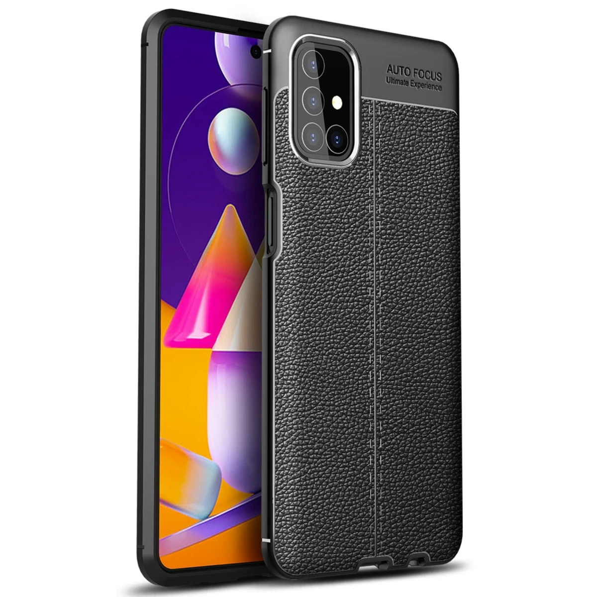 Samsung Galaxy M31S Kılıf Auto Focus Kapak - Siyah