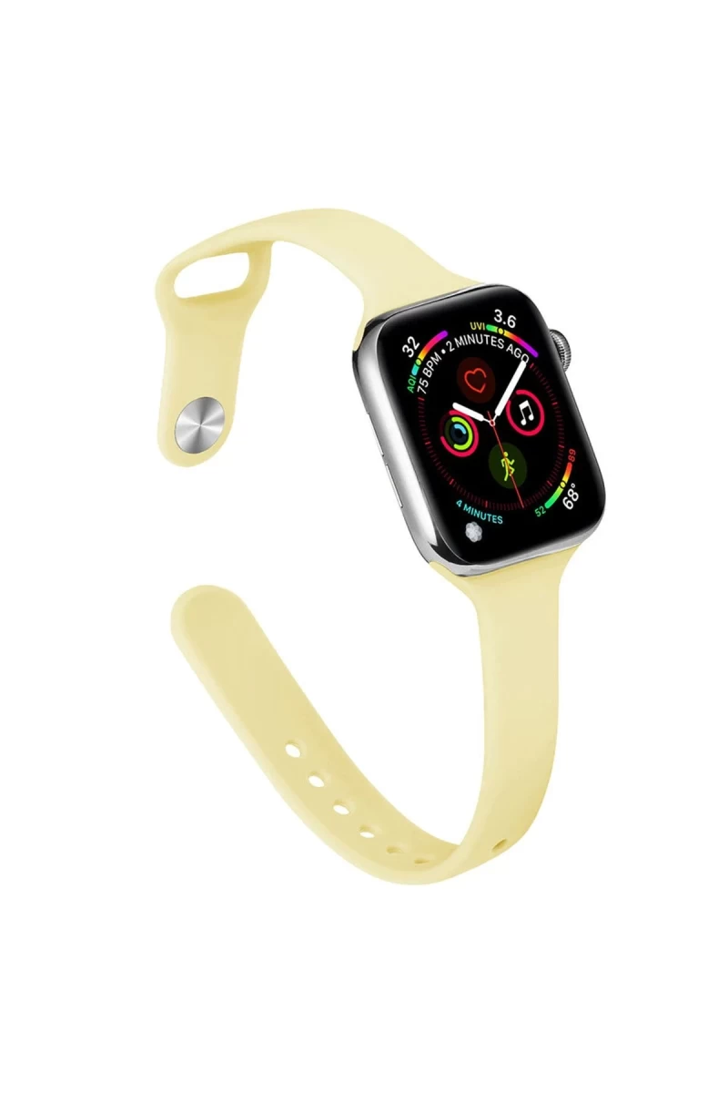 Apple Watch 38mm Uyumlu Klasik Kordon - Sarı